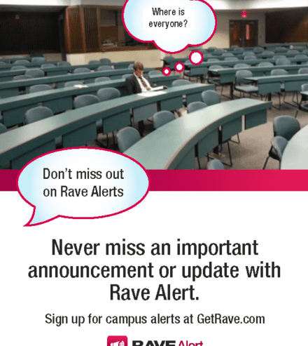 rave alert empty classroom